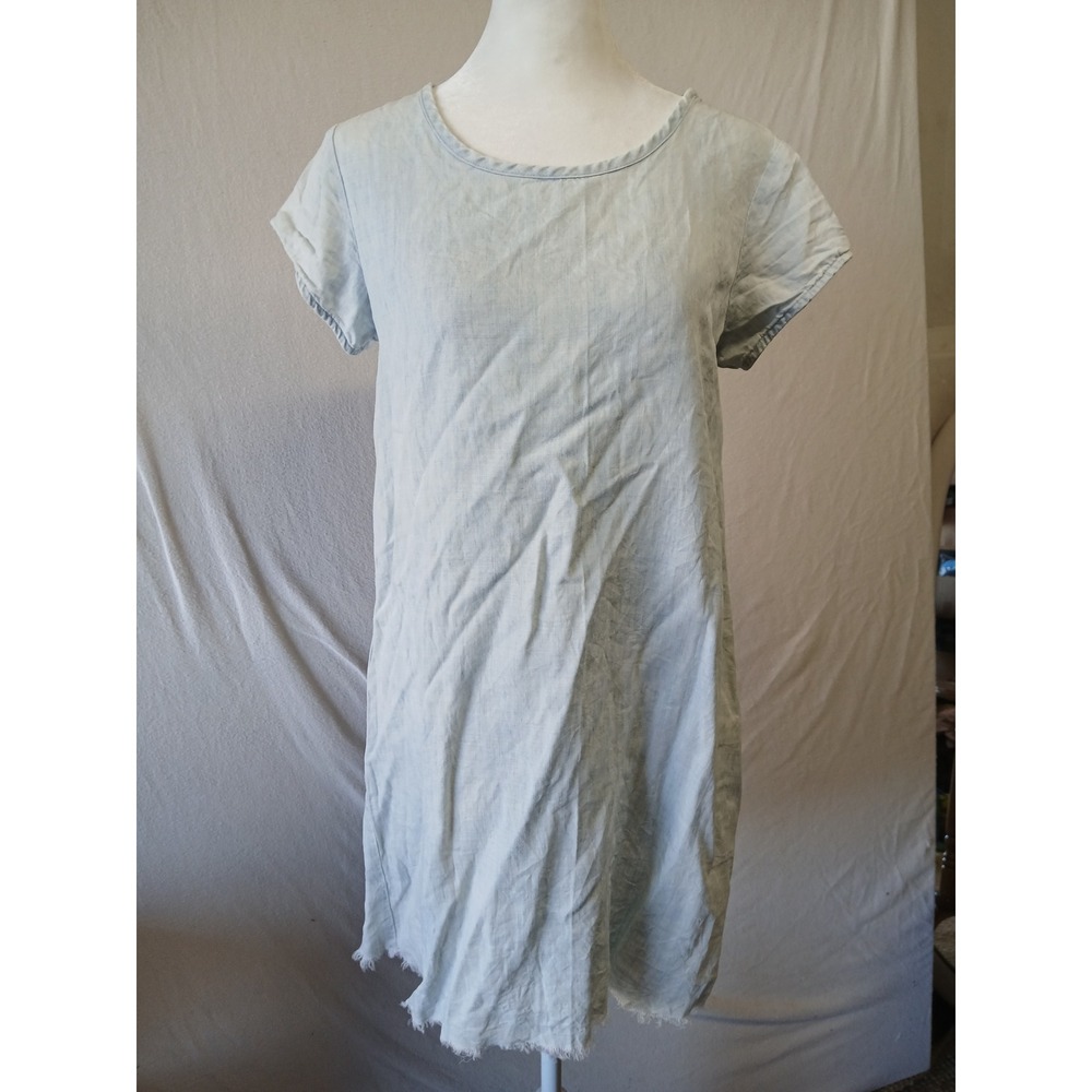 Cloth and stone xs tencel linen light wash dress size xs